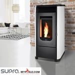 Leni Access 7kw - Poêle à granulés SUPRA Blanc