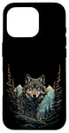 iPhone 16 Pro Wolf in Mountains, Forest Nature Art Women, Men Case