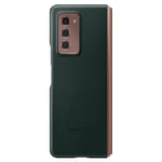 Case Samsung Galaxy Z Fold 2 Genuine Leather Soft-touch green