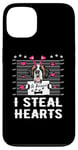 iPhone 13 I Steal Hearts Valentine St Bernard Dog Funny Valentines Day Case