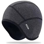 Bonnet de Cyclisme, Bonnet de Cyclisme sous Casque, Bonnet de Sport Polaire Homme Femme, Bonnet de Course, Bonnet de Casque d'hiver Thermique Coupe-Vent pour Le Cyclisme, la Moto, Le Ski