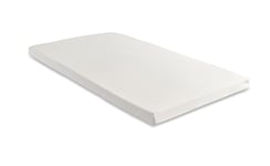 Starlight Beds Single Mattress Topper. 2.5cm Single Memory Foam Mattress Topper with Removable Cover, White. Mattress Topper Single – 3ft x 6ft3 (90x190x2.5cm)