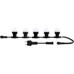 Guirlande guinguette led 10x0,8W / 50LM connectable 10 ampoules blanches E27 - L.10M