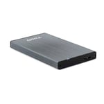 Boîtier Externe 2,5" pour disques SATA de 9,5 mm avec Connexion USB 3.0/3.1 Gen1 Gris élégant Idéal pour étendre Le Stockage sur Les Ordinateurs Portables et PC, Assure des transferts Rapides et est