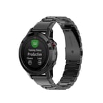 Garmin Fenix E 47mm Stilrent länkarmband i metall, svart