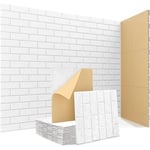 LYCN 12 Pack Acoustic Wall Panels Self Adhesive, Sound Proof Foam Panels for Wall, Sound Dampening Brick Panels High Density Absorbing Panel for Wall Decoration Ceiling Home Office,12" x 12" x 0.4'