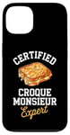 Coque pour iPhone 13 Croque Monsieur Expert Food Lover Homme, Femme, Enfant