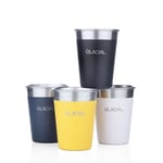 Glacial 4-pack Mixed Matte Color Cup Set Vattenflaska/dryckesbehållare/mugg 1 st