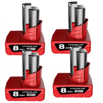 2X 7.0Ah Pour batterie Milwaukee M12B6 M12 12V LITHIUM 48-11-2402 / chargeur