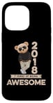 Coque pour iPhone 14 Pro Max Ours en peluche original Awesome 7e anniversaire garçon fille 2018