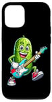 Coque pour iPhone 13 Guitare électrique en forme de concombre pour garçons et filles