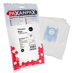 Paxanpax VB351H4 Lot de 4 Sacs et filtres compatibles avec Les modèles Bosch Siemens Type D, E, F, G, H Activa, Alpha, Kids & Fun, Super VS Series