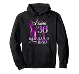 Womens Chapter 36 Fabulous Est 1989 36th B-day Queen Diamond Pullover Hoodie