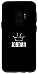 Galaxy S9 King Jordan Crown - Custom First Name Birthday #1 Winner Case