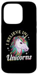 iPhone 14 Pro Unicorn rainbow - I believe in unicorns Case