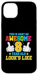 Coque pour iPhone 14 Plus Voici à quoi ressemble un enfant génial de 8 ans : 8e anniversaire