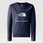 The North Face Teens' Redbox Sweater Cave Blue-Asphalt Grey Rain Camo Print (82EP O2U)