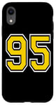 iPhone XR Number 95 in Yellow White Black Case