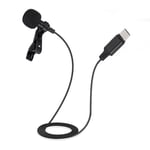 Mini Clip On Mic TypE C Audio Interface Lavalier Mic For Andr-oid Phone