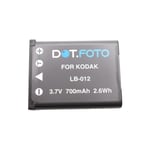 Battery for Kodak LB-012 - 3.7v / 700mAh | PixPro SL5, FZ51, FZ52, FZ53, FZ55