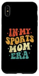 Coque pour iPhone XS Max In My Sports Mom Era Funny Sports Mom Groovy Fête des Mères