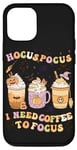 iPhone 12/12 Pro Halloween Groovy Hocus Pocus I Need Coffee To Focus Case