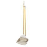 Salter LASAL31862WEU7 Dustpan and Brush Set Long Handled - Freestanding Broom and Dustpan Set, Lightweight Household Dust Pan, FSC®-Certified Bamboo Handle, Clip-Together Easy Storage, Warm Harmony