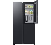 SAMSUNG Series 9 Beverage Center RH69CG895DB1EU Smart American-Style Fridge Freezer - Black, Black