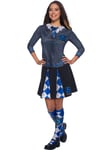 Ladies Womens Ravenclaw Costume Top Harry Potter Adult Halloween Fancy Dress