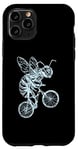 Coque pour iPhone 11 Pro Bee Cycling Vélo Drôle Animal Cool Insecte Biker Ride Bike