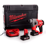 Milwaukee M12CH-602X 12V Cordless SDS-PLUS Hammer Drill 2x6Ah Charger & HD Box