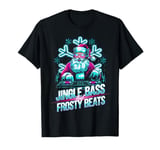 Jingle Bass Santa DJ Rave Music Festival Raver Christmas T-Shirt