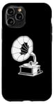 Coque pour iPhone 11 Pro Platine vinyle Vintage Record Player classique Gramophone