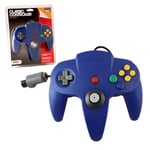 Manette Pad Joystick filaire pour Console Nintendo 64 N64 - LESHP - Bleu - Licence Mario