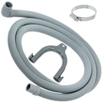 Drain Hose for SMEG MONTPELLIER LOGIK Washing Machine Washer 2.5m 90° + Clip