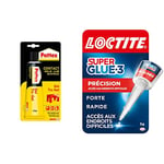 Loctite Super Glue-3 - XXL (flacon de 20 g) – Colle forte grand format pour  usages fréquents – Colle liquide à séchage immédiat – Colle transparente  multi-matériaux : : Bricolage