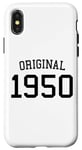 Coque pour iPhone X/XS Original 1950, 75 ans pour homme et femme 75e anniversaire