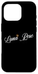 Coque pour iPhone 16 Pro Luna Rose Custom Name for Kids Toddlers Women - Luna Rose