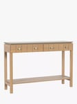 Laura Ashley Braystone 2 Drawer Console Table, Washed Oak