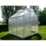 Serre de jardin avec base - Polycarbonate - 3.61m² - CHUPA  