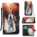 Samsung Galaxy A03s      Designer PU Case      Cat&amp;Tiger