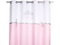 Atmosphera Pink Princess Barnfönstergardin Med Rosett 140 X 260 Cm