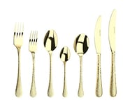 Arthur Price CAVA4401 Champagne Avalon 44 Piece 6 Person Cutlery Set, Stainless Steel