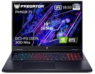 Acer Predator Helios 18 PHN18-71-98EF, Ordinateur Portable Gaming 18" WQXGA IPS 165Hz, PC Portable Gamer (Intel Core i9-14900HX, RAM 32Go, 1024 Go SSD, NVIDIA GeForce RTX 4070, Windows 11) - Noir