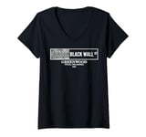 Womens Black Wall Street, African American Black History and Legacy V-Neck T-Shirt