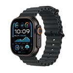 Apple Watch Ultra 2 GPS + Cellular 49 mm Boîtier en Titane Noir avec Bracelet Ocean Noir