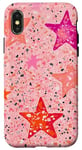 Coque pour iPhone X/XS Coque de téléphone motif léopard rose layette