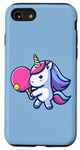 Coque pour iPhone SE (2020) / 7 / 8 Licorne Avec Batte De Tennis De Table Pour Ping-pong