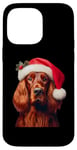 iPhone 14 Pro Max Irish Setter With Santa Hat Christmas Dog Owner Lover Mom Case