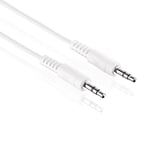 Hdsupply LP AC011 025 Audio Stereo Cable 3.5 mm Jack Plug to 3.5 mm Jack Plug 2.5 m White